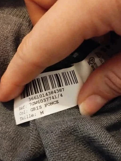 Grijze cardigan met kleurrijke bies, Rodier Paris, M – photo 8